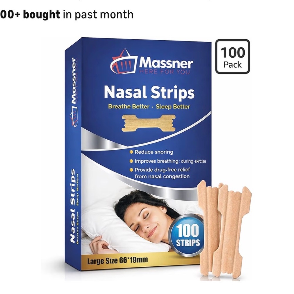 Massner Nasal Strips - Beige (100 Pack)